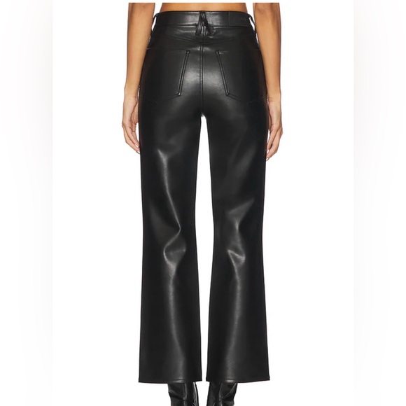 NWOT Pistola Ally High Rise Ankle Boot Faux Leather Jean - Onyx Size 25 - Picture 2 of 6